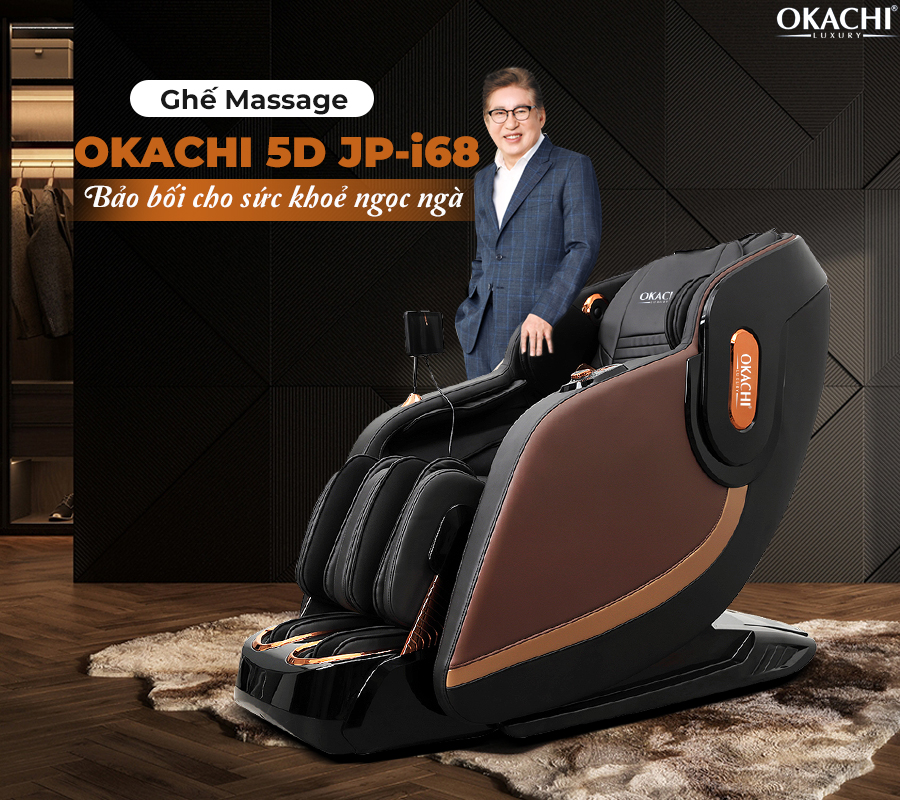 Ghế massage toàn thân OKACHI 5D JP-i68 cao cấp